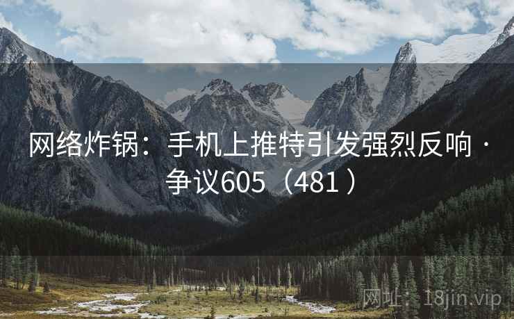 网络炸锅：手机上推特引发强烈反响 · 争议605（481 ）